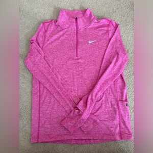 Nike Running Pink Quarter-Zip Pullover